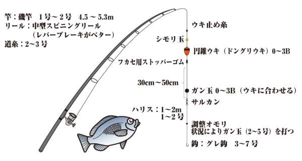 グレのフカセ釣り仕掛  フィッシングマックス 関西の釣果大阪・神戸・和歌山の釣果情報