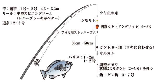 グレのフカセ釣り仕掛 | フィッシングマックス 関西の釣果|大阪・神戸・和歌山の釣果情報