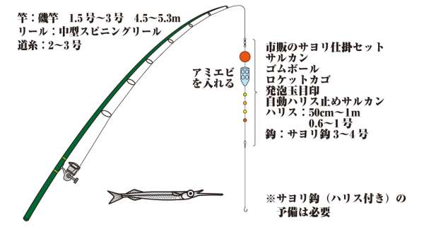 サヨリの遠投仕掛 | フィッシングマックス 関西の釣果|大阪・神戸・和歌山の釣果情報