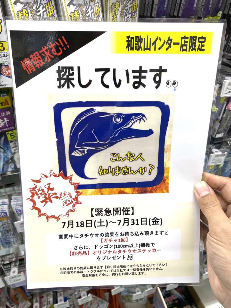 和歌山釣果 水軒 ウキ釣りでの太刀魚釣果お持ち込みです フィッシングマックス 関西の釣果 大阪 神戸 和歌山の釣果情報